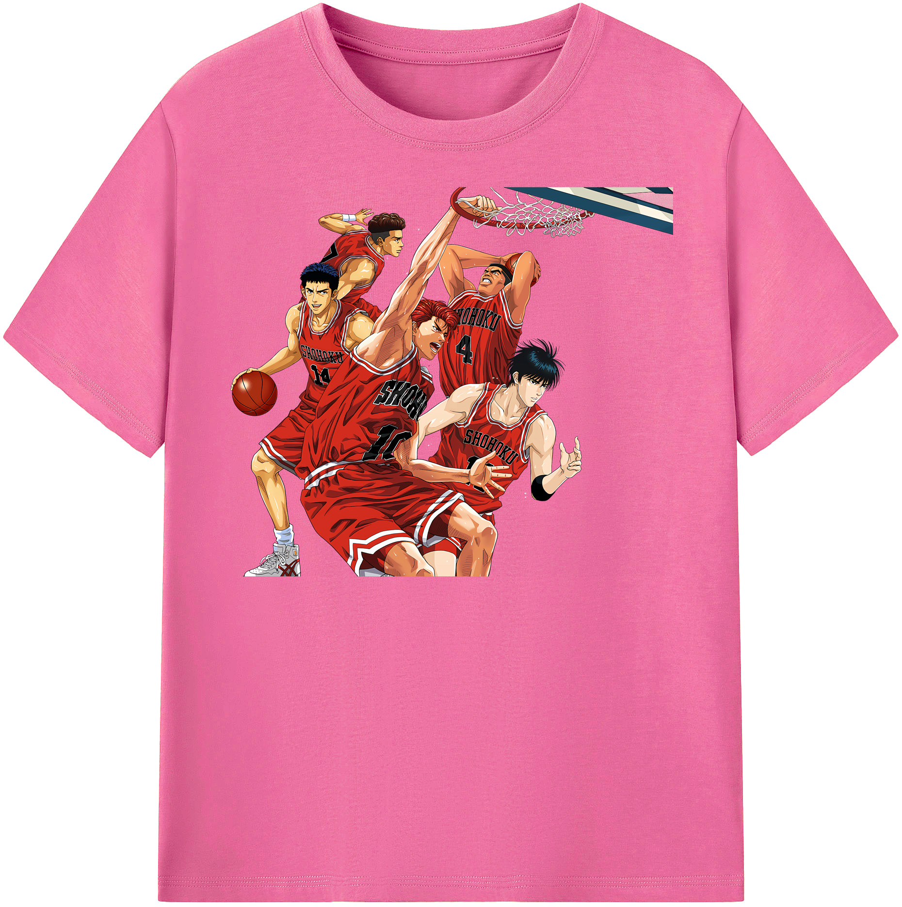 （画像用） SLAM DUNK／スラムダンク レディースカジュアルプリントTシャツ（綿100％）